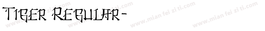 Tiger Regular字体转换